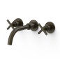 Bimando lavabo empotrado MONTBLANC-TRES negro bronce - 2833000*KMB