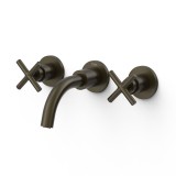 Bimando lavabo empotrado MONTBLANC-TRES negro bronce - 2833000*KMB 1
