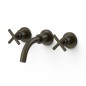 Bimando lavabo empotrado MONTBLANC-TRES negro bronce - 2833000*KMB