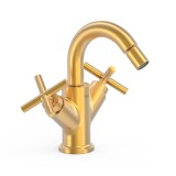 Bimando bidé MONTBLANC-TRES oro mate - 28312001OM 1