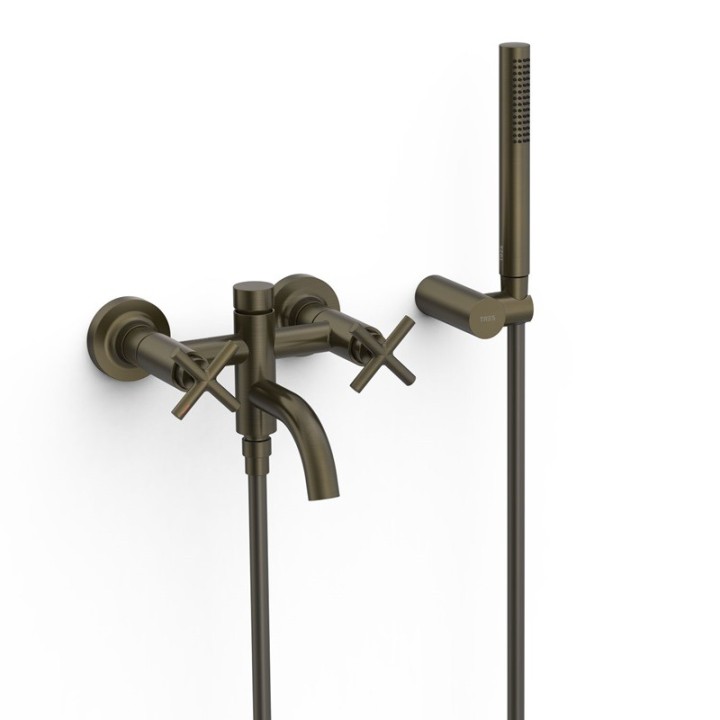 Bimando baño-ducha MONTBLANC-TRES negro bronce - 28317601KMB 1