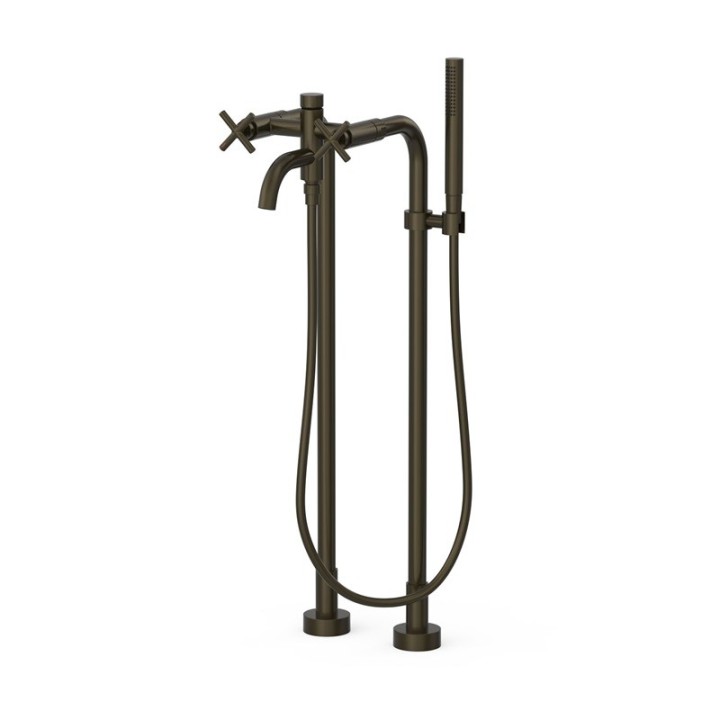 Bimando baño-ducha a suelo MONTBLANC-TRES negro bronce - 28319401KMB 1