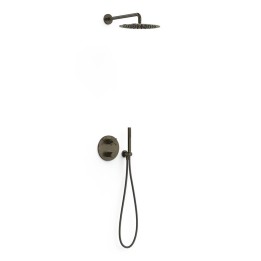 Kit termostático ducha empotrado 2-vías MONTBLANC-TRES THERM-BOX negro bronce - 28335002KMB 1
