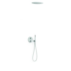 Kit termostático ducha empotrado 2-vías THERM-BOX blanco mate - 26235005BM - Tres