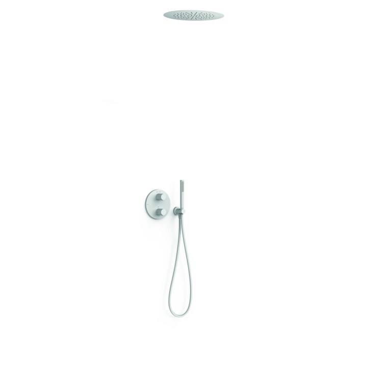 Kit termostático ducha empotrado 2-vías THERM-BOX blanco mate - 26235005BM 1
