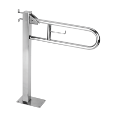 Barra de apoyo abatible vertical con columna fija - Mediclinics