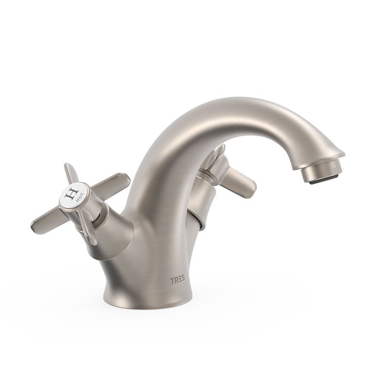 Bimando lavabo TRES-CLASIC acero - 24210201AC