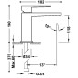 Monomando lavabo SLIM-TRES oro rosa mate - 20210301OPM