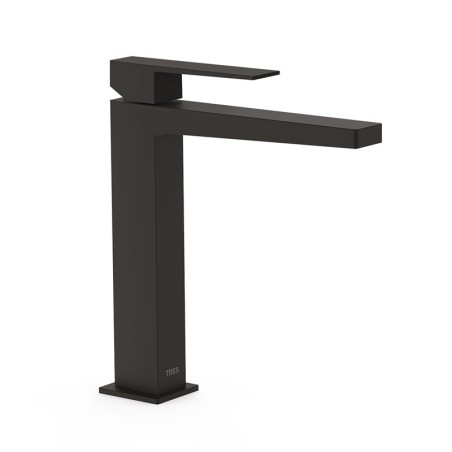 Monomando lavabo alto SLIM-TRES negro mate - 20210303NM - Tres