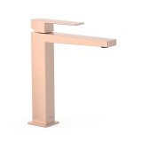 Monomando lavabo alto SLIM-TRES oro rosa mate - 20210303OPM 1