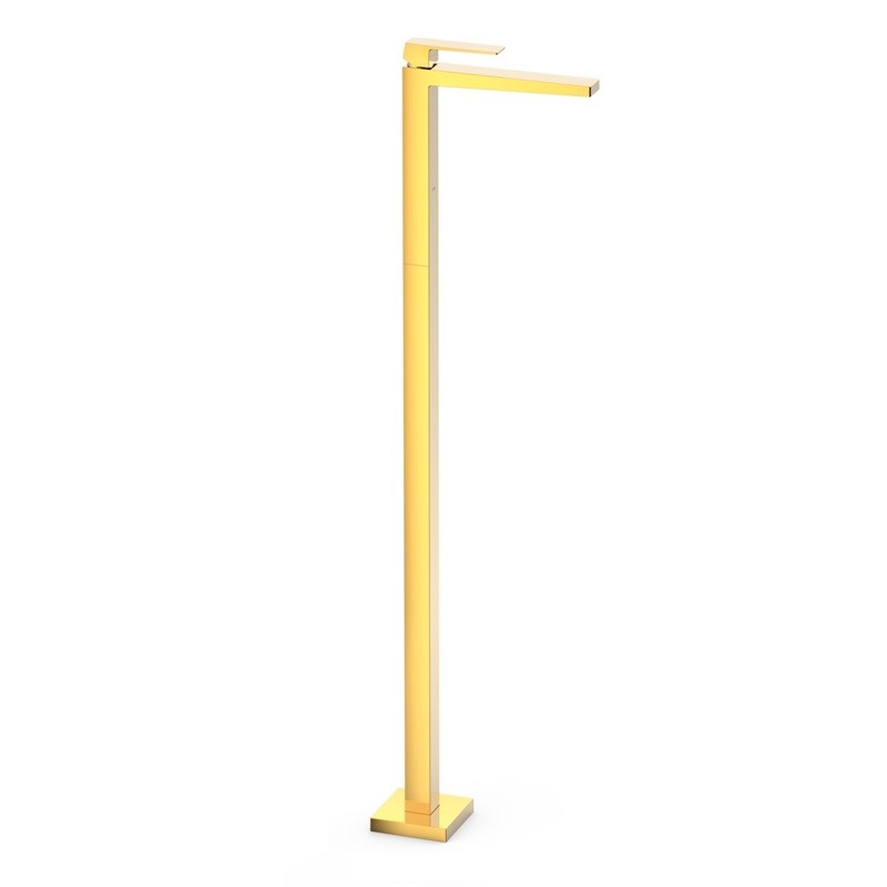 Monomando lavabo a suelo SLIM-TRES oro brillo - 20285301OR