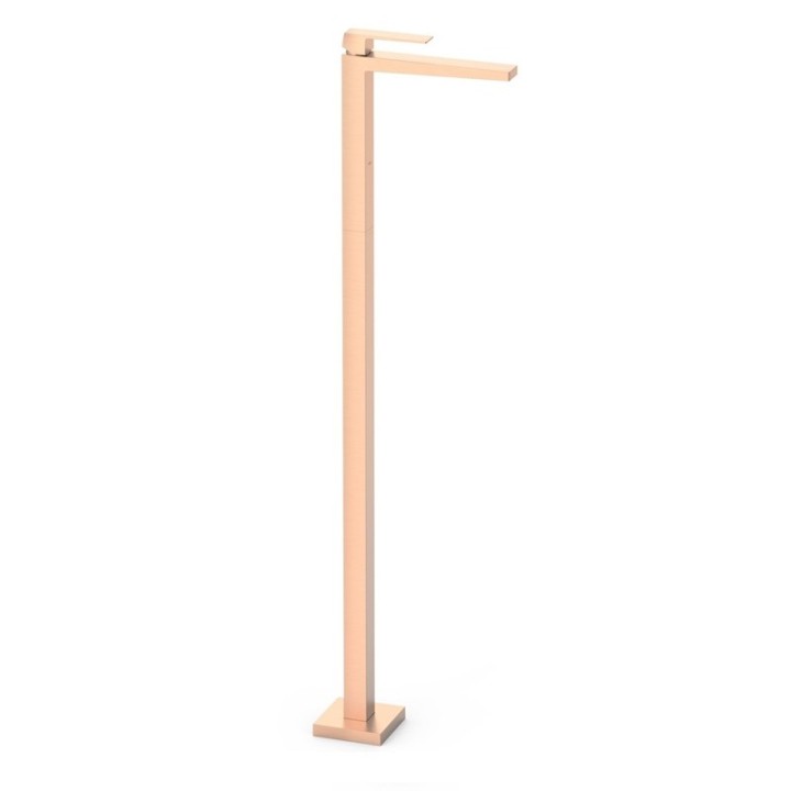 Monomando lavabo a suelo SLIM-TRES oro rosa mate - 20285301OPM 1