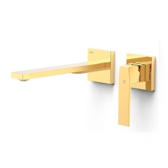 Monomando lavabo empotrado SLIM-TRES oro brillo - 2023002*OR - Tres