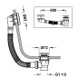 Válvula click con rebosadero para bañera TRES grafito  - 03453420GR