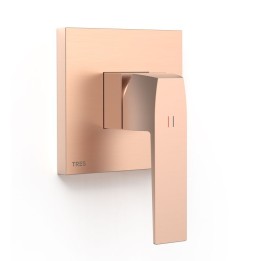 Monomando ducha empotrado 1-vía SLIM-TRES RAPID-BOX oro rosa mate - 20227810OPM 1