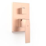 Monomando baño-ducha 3-vías SLIM-TRES RAPID-BOX oro rosa mate - 20227310OPM 1
