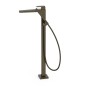Monomando baño-ducha a suelo SLIM-TRES negro bronce - 20247001KMB