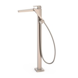 Monomando baño-ducha a suelo SLIM-TRES acero - 20247001AC 1