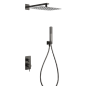 Kit monomando ducha empotrado 2-vías FIRENZE black gun metal - GPF065/BGM