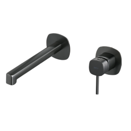 Monomando lavabo empotrado FIRENZE black gun metal - GLF065/BGM 1