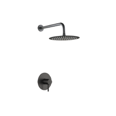 Kit monomando ducha empotrado 1-vía MONZA black gun metal - SRM039/BGM - Imex