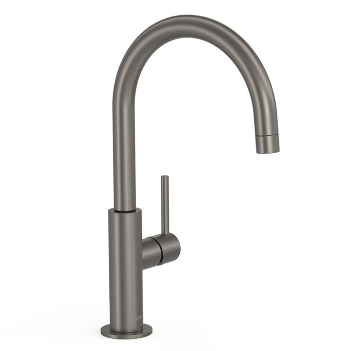 Monomando lavabo alto maneta lateral STUDY-TRES grafito - 26290402GR 1