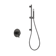 Kit monomando ducha empotrado 1-vía MONZA black gun metal - SMM039/BGM - Imex