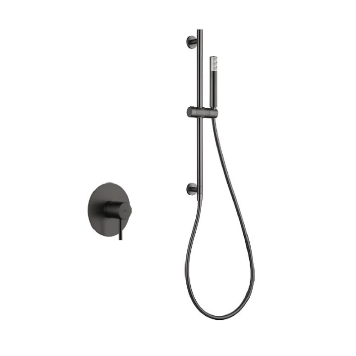 Kit monomando ducha empotrado 1-vía MONZA black gun metal - SMM039/BGM 1