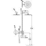 Monomando ducha empotrado 2-vías STUDY-TRES RAPID-BOX grafito - 26238004GR 2
