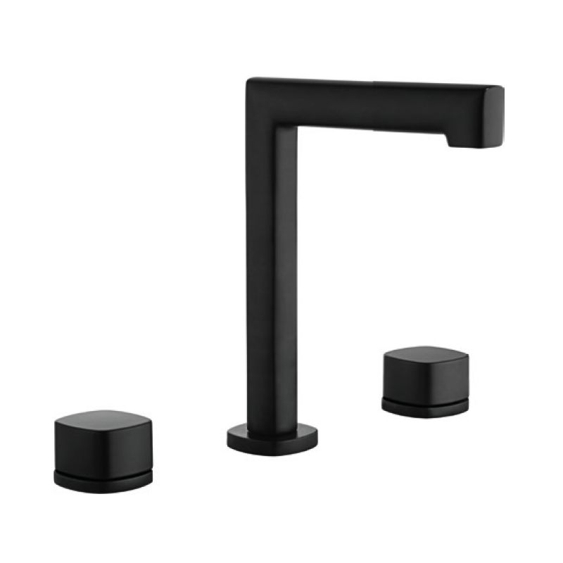 Bimando lavabo sobre encimera TOSCANA negro mate - BBT064/NG