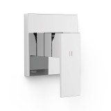 Monomando ducha empotrado 1-vía CUADRO-TRES RAPID-BOX cromo - 10627810 1