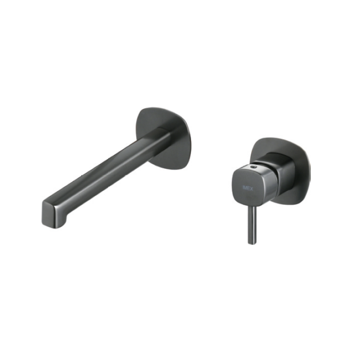 Monomando lavabo empotrado TOSCANA black gun metal - GLT064/BGM 1