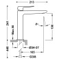 Monomando lavabo alto LOFT-TRES negro bronce - 22220401KMB