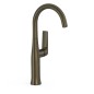 Monomando lavabo alto maneta lateral LOFT-TRES negro bronce - 22264701KMB