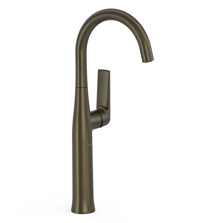 Monomando lavabo XL maneta lateral LOFT-TRES negro bronce - 22284701KMB 1