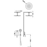 Kit monomando ducha empotrado 2-vías LOFT-TRES RAPID-BOX acero - 22238003AC 2