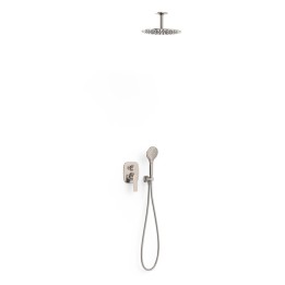 Kit monomando ducha empotrado 2-vías LOFT-TRES RAPID-BOX acero - 22238003AC 1