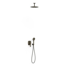 Kit monomando ducha empotrado 2-vías LOFT-TRES RAPID-BOX negro bronce - 22238003KMB 1