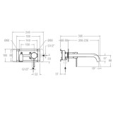 Monomando lavabo empotrado MAMMA MIA inox cepillado - 842003IC 2