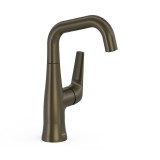 Monomando lavabo maneta lateral FUJI-TRES negro bronce - 28144701KMB 1