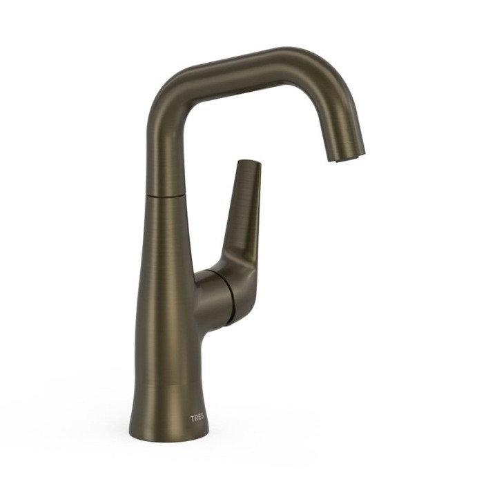 Monomando lavabo maneta lateral FUJI-TRES negro bronce - 28144701KMB 1