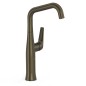 Monomando lavabo alto maneta lateral FUJI-TRES negro bronce - 28164701KMB
