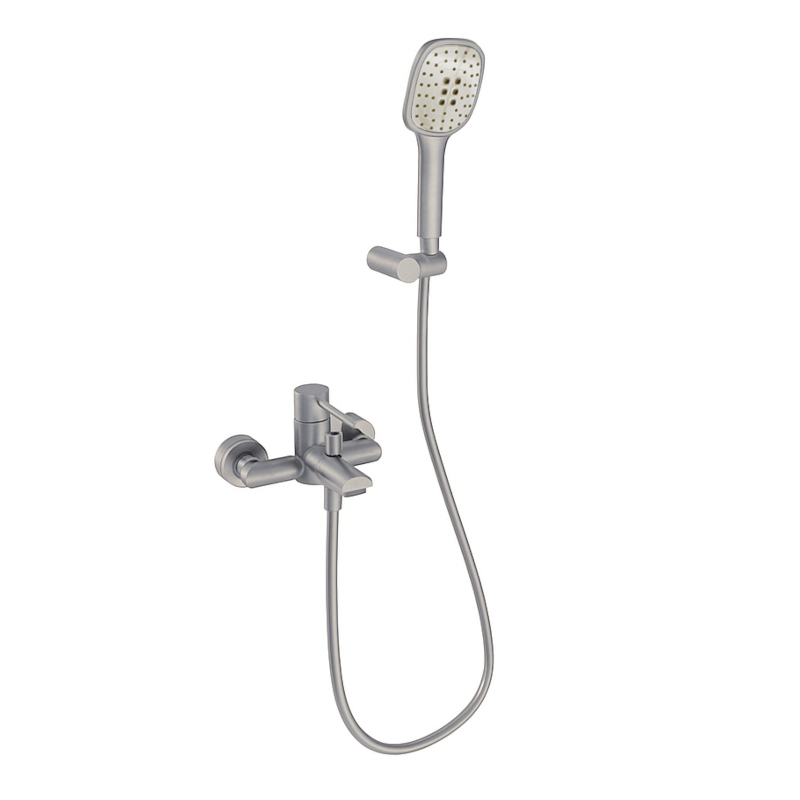 Monomando baño-ducha empotrado MAMMA MIA inox cepillado - 840501Q3IC