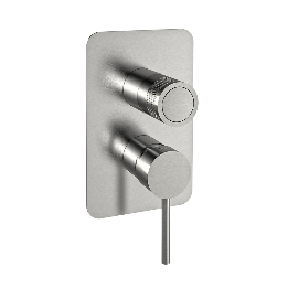 Monomando ducha empotrado 2-vías MAMMA MIA inox brillante - 841512SIX 1