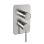 Monomando ducha empotrado 2-vías MAMMA MIA inox cepillado - 841512SIC