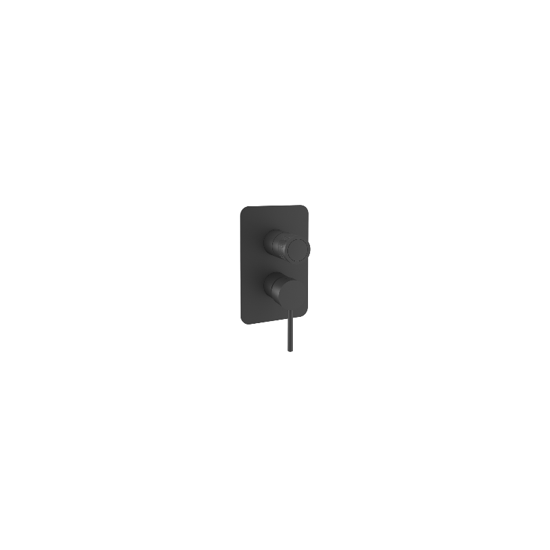 Monomando ducha empotrado 2-vías MAMMA MIA  negro mate - 841512SNM
