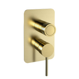Monomando ducha empotrado 2-vías MAMMA MIA oro cepillado - 841512SOC 1