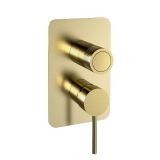 Monomando ducha empotrado 2-vías MAMMA MIA oro cepillado - 841512SOC 1