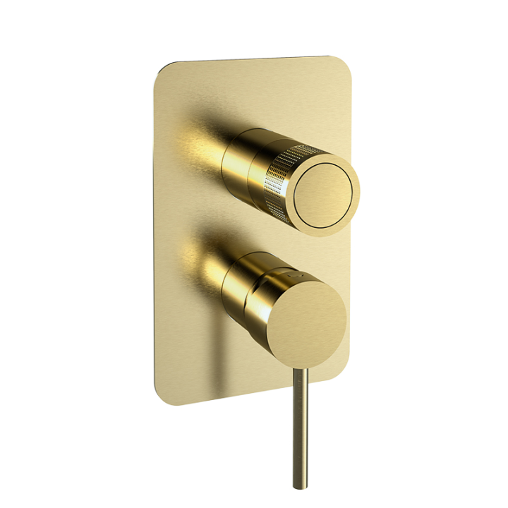 Monomando ducha empotrado 2-vías MAMMA MIA oro cepillado - 841512SOC 1
