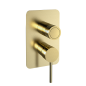 Monomando ducha empotrado 2-vías MAMMA MIA oro cepillado - 841512SOC